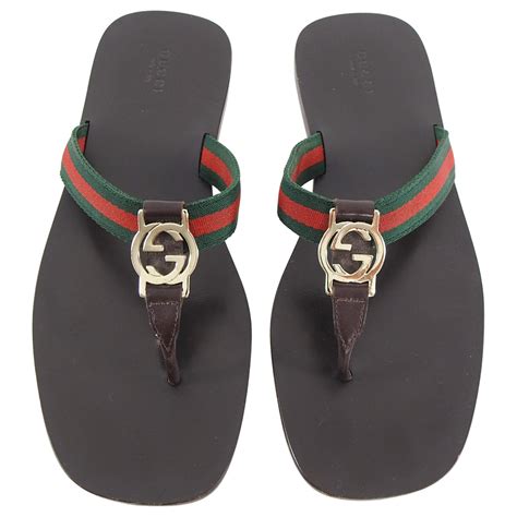 brokn gucci sandals|Gucci flip flops for women.